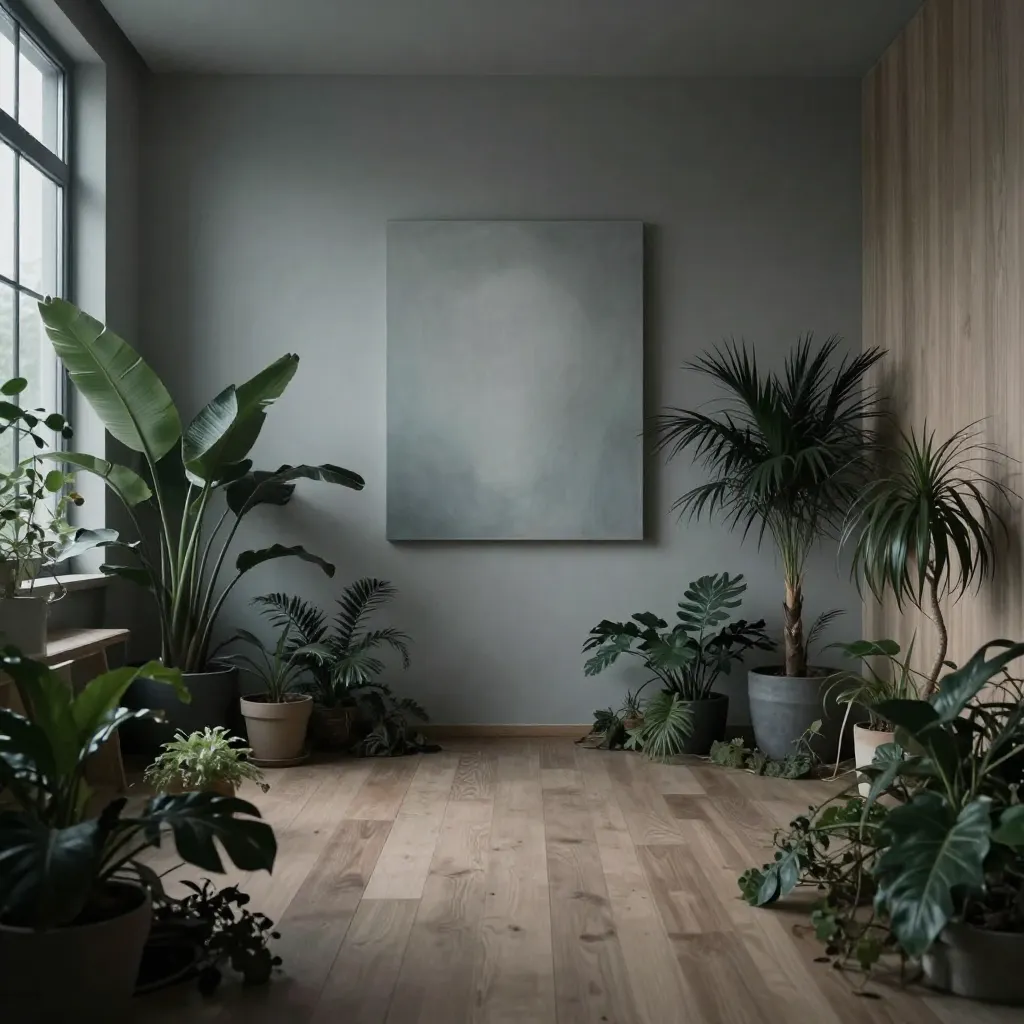 Elegant room with nature-inspired design